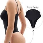 SHAPERX Strapless Bodysuit for Women Tummy Control Seamless Shapewear Thong Body Shaper with Invisible & Removable Straps