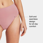 SPANX SPANXshape ExtraOrdinary Thong - Sculpting with Compression - Women's Shapewear Underwear - Recycled Nylon Fabric Blend - Camellia Pink - Medium