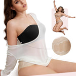 Slimers Seamless Strapless Bra for Women: Multiway Push Up Wireless/Underwire Strapless Bras Invisible Non-Slip Black