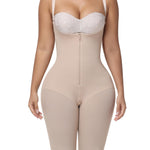 SHAPSHE Women's Shapewear Seamless Shapewear for Women High Compression Faja Back Fat Compression for Women Short Bodysuit with Built in Bra Waist Cincher Tan Corset 3X-Large