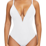 JOYSHAPER Bodysuits for Women Shapewear Tummy Control Deep V Neck Body Suits Backless Tops Thong Body Shaper