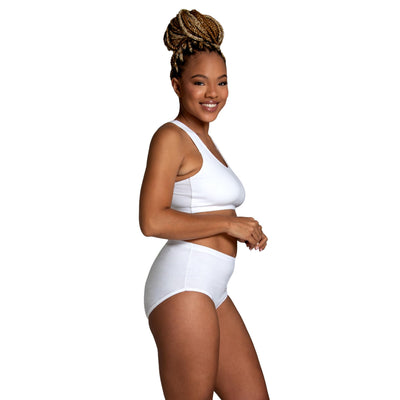 Fruit of the Loom Women's Eversoft Cotton Underwear Multipacks, Tag Free & Breathable, Available in Plus Size, Brief-Assorted Body Tones, 7