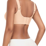 Womens Wireless Jelly Bras Plus Size No Underwire Seamless Full Coverage Comfortable Everyday Bra with Medium Support (Nude, X-Large)