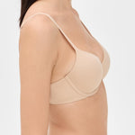 Calvin Klein Perfectly Fit Lightly Lined T-Shirt Bra with Memory Touch, Bare, 34B