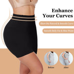 JOYSHAPER Half Slip Skirt for Women Under Dresses Tummy Control Shapewear Dress Slip with Built-in Thong Black S