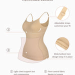 FeelinGirl Women's Tummy Control Camisole Seamless Shapewear Tank Top Slimming Cami Shaper with Compression