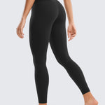 CRZ YOGA Butterluxe Yoga Leggings 25" - High Waisted Buttery Soft Womens Workout Lounge Pants Black Small