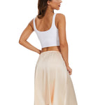 MANCYFIT Women's Half Slips for Under Dresses Slip Skirt Extender Satin Underskirt Nude 3X-Large
