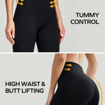 Ewedoos Women's Yoga Pants with Pockets Leggings for Women Tummy Control Compression Workout Leggings for Women New-Black