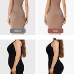 OEAK Tummy Control Shapewear for Women Seamless Girdle High Waisted Body Shaper Underwear Panty Smooth Under Dress Shapewear Nude Shorts M