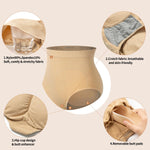 SHAPERIN Womens Butt Lifter Padded Panties High Waist Hip Enhancer Briefs Tummy Control Body Shaper Underwear (Medium,Nude)