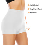 Womens Seamless Shaping Boyshorts Panties Tummy Control Underwear Slimming Shapewear Slip Shorts(#A2 White(light Tummy Control),Small)