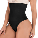 Hioffer 328 Women Waist Cincher Girdle Tummy Slimmer Sexy Thong Panty Shapewear Black