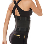 SHAPERX Waist Trainer for Women Tummy Control Waist Cincher Belt Workout Sweat Band Back Support Sport Girdle, SZ8002-New-Black-M