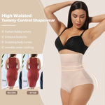 SHAPERIN High Waisted Shaper Panty for Women, Tummy Control Panty Belly Slimming Body Shaperwear Underwear Brief Nude