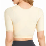 Plus Size Upper Arm Shaper Compression Sleeves for Women - Post-Surgery Slimmer & Corrector Shapewear Tops (01 Beige 4XLarge