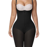 SHAPSHE Shapewear for Women Plus Size Full Body Corset Girdle Body Fajas para Mujer Control Abdomen Workout Faja Knee Length Shapewear C Section Faja Waist Shaper for Women Black
