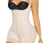 YIANNA Fajas Colombianas Shapewear for Women Tummy Control Postpartum Body Shaper Butt Lifter Post Surgery Compression Garment Bodysuit,YA7212-Beige-2XL