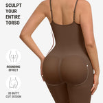 FeelinGirl Shapewear Tummy Control Faja Full Body Shaper Post Surgery Plus Size Waist Trainer Pusset Brown 3XL/4XL
