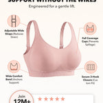 SHAPERMINT Bras for Women No Underwire - Seamless Bras for Women, Wireless Bra, Adjustable Plus Size Bra