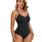 SHAPERX Bodysuit for Women Tummy Control Shapewear Racerback Seamless Body Shaper Tank Top,SZ5305-Black-2XL/3XL