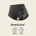 Leonisa Women's No Show Invisible Comfy Tummy Control Classic Panty,Black,Medium