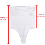 Hioffer 328 Women Waist Cincher Girdle Tummy Slimmer Sexy Thong Panty Shapewear White