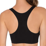 Fruit of the Loom Women's Built Up Tank Style Sports Bra, RED HOT W.BLK/Charcoal/Black, 38