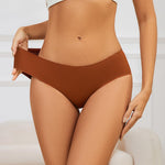 Yifumen Seamless Cotton Underwear for Women No Show Bikini Panties Full Coverage Sexy Soft Comfort Hipsters 6 Pack