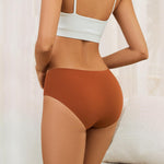 Yifumen Seamless Cotton Underwear for Women No Show Bikini Panties Full Coverage Sexy Soft Comfort Hipsters 6 Pack