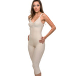 Isavela Womens 2nd Stage Body Suit With Bra Below Knee Length With NO Zipper (BB06) (MD, Beige)