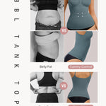 FeelinGirl Womens Tank Top Shapewear Tummy Control Tops Slimming Cami Tank Seamless Compression V Neck Camisole Blue S