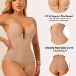 JOYSHAPER Backless Shapewear Bodysuit for Women Tummy Control U Plunge bra Briefs Body Shaper Built in Bra