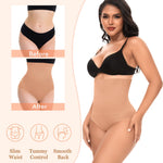 Werena Tummy Control Shapewear for Women High Waisted Body Shaper Briefs Slimming Girdle Shaping Underwear(#A1 High Waist Latte(seamless),XX-Large)