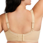 HSIA Bras for Women Minimizer Full Coverage, Plus Size T Shirt Unlined Underwire Smooth Bra, Seamless Cups Joan Ultimate Soft Beige