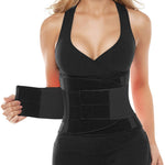SHAPERX Waist Trainer for Women Tummy Control Waist Cincher Belt Workout Sweat Band Back Support Sport Girdle, SZ8002-New-Black-M