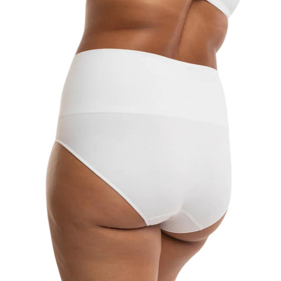 Underoutfit Everyday Soft Seamless Stretch Smoothing at Waist Briefs for Women White