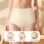 QUASTI Underwear 4 Pack Tummy Control High Waisted Ladies Panties Postpartum Compression Briefs Full Coverage（XL）