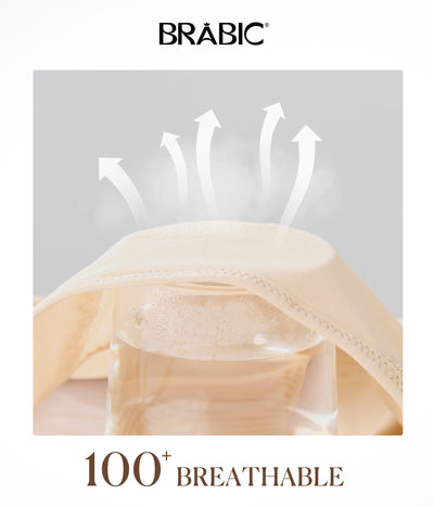 BRABIC Mesh Shapewear Bodysuit Tummy Control for Women Plus Size Faja Body Shaper Bodysuit Butt Lifter(Beige,Large)