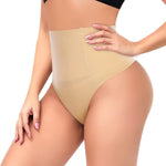 Werena Thong Shapewear for Women Tummy Control Seamless High Waist Body Shaper Underwear Shaping Panties