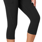 Heathyoga Women's Capri Leggings High Waisted Yoga Pants with Pockets Tummy Control