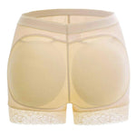 FLORATA Women's Seamless Butt Lifter Panties, Padded Underwear Hip Enhancer Panty, Booty Pads Butt Enhancer Shapewear Beige
