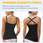 VVX Womens Shapewear for Women Tummy Control Tank Top Body Shape Seamless Compression Camisole Tops （3pk Black+White+Nude M）
