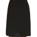 MANCYFIT Women's Half Slips for Under Dresses Non Cling Under Skirt Slips with Single Side Slits Black Large