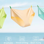 SheSsexy Seamless Underwear for Women High Waisted No Show Panties Sexy Cheeky Bikini Scalloped Edge Invisibles Breathable Briefs 7 Pack L