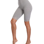 VOGUEMAX Women's Plus Size Short Leggings Stretchy Slip Shorts Mid Thigh Lightweight Pants