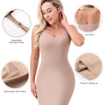 Rosemary Kiss Full Slip for Women Under Dress Non Cling Tummy Control Body Shaper Slips Shapewear Dresses (US, Alpha, Medium, Regular, Regular, Nude)
