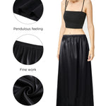 Coucoland White Half Slip Dress - 29" White Black Nude Women's Long Slips for Under Dresses Women Underskirt Shirt Skirt Extender