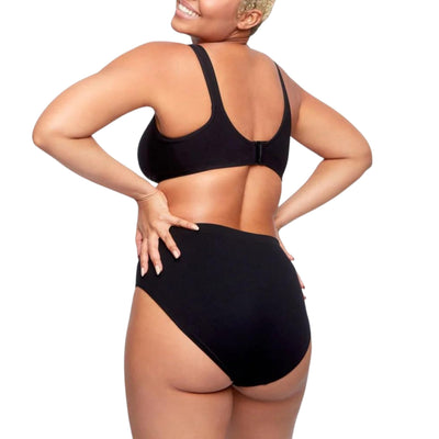 Underoutfit Everyday Soft Seamless Stretch Smoothing at Waist Briefs for Women Black