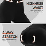 GAYHAY High Waisted Capri Leggings for Women - Soft Slim Yoga Pants for Running Cycling Workout Black